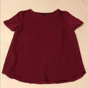 Ann Taylor dark red silky top